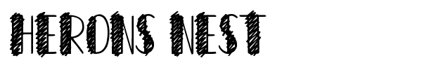 Herons Nest font preview